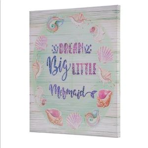 Dream Big Little Mermaid Canvas